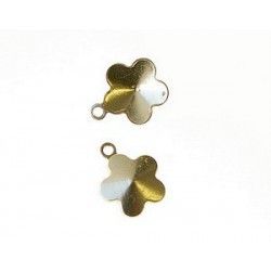 Stick-on support for flower 10mm GOLD COLOR x1