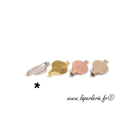 Support de broche avec plateau 15mm ARGENTE  - 1