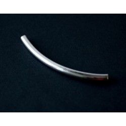 Curve pipe with round section PM 70x5mm SILVER COLOR