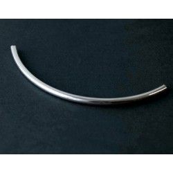 Curve pipe with round section GM 115x5mm SILVER COLOR