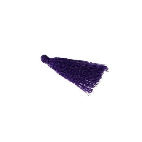 Pompon de fils 40/45mm PURPLE x1  - 1