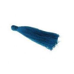 Pompon of threads 40/45mm DUCK BLUE x1
