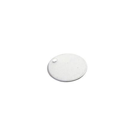 Sequin rond 12mm ép.0.4mm ARGENT 925 x1  - 1
