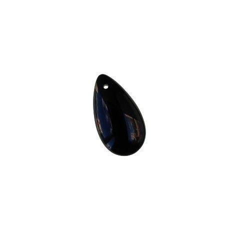 Goutte larme 22x12mm NOIR x2  - 1