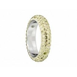 Pave thread ring 85001 2 holes 18.5mm JONQUIL