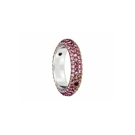 Pavé Ring deux trous 85001 16.5mm CRYSTAL LILAC SHADOW  - 1