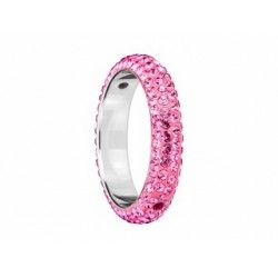 Pave thread ring 85001 2 holes 18.5mm ROSE