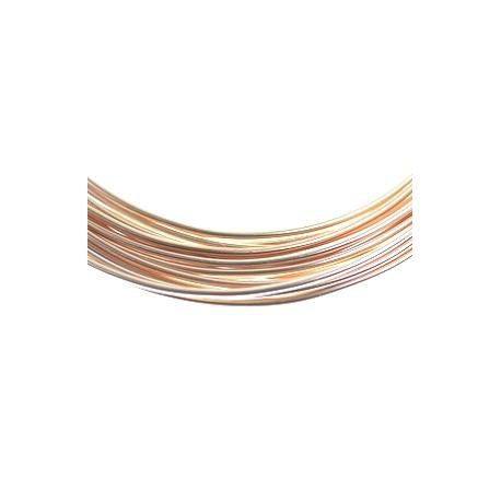 Fil aluminium 1.5mm LIGHT ROSE GOLD x5m  - 1