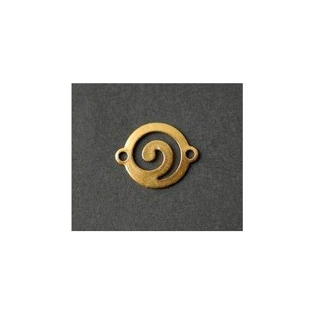 Intercalaire spirale 2 anneaux 13x16mm DORÉ x1  - 1
