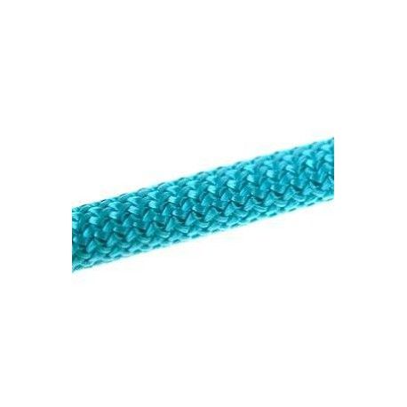 Cordon tissé 10mm TURQUOISE x35cm  - 1