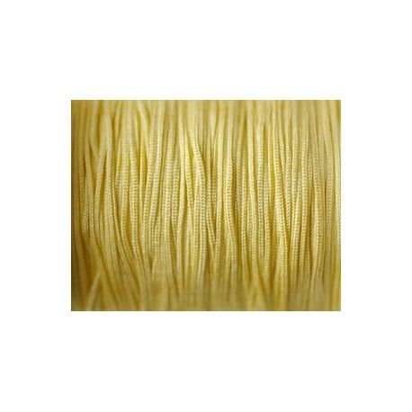 Fil synthétique 0.7mm JAUNE PASTEL x5m  - 1