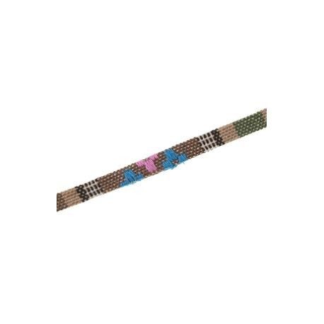 Lanière ethnique 5mm MULTI BEIGE x50cm  - 1