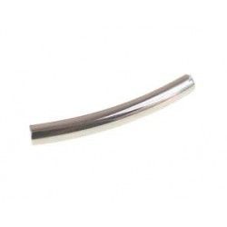Curve pipe with round section 25x3mm SILVER COLOR x10