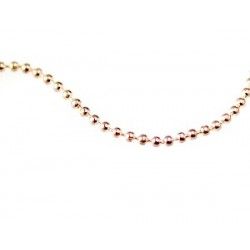 Round bead chain 1.5mm ROSE GOLD x1m