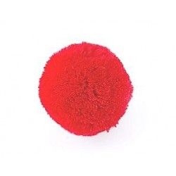 Round pompon 40mm RED x1