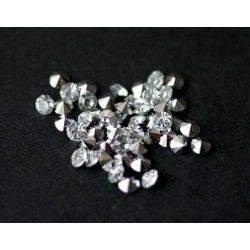 Synthetic strass (chaton) ss8 CRYSTAL FOILED x 5g