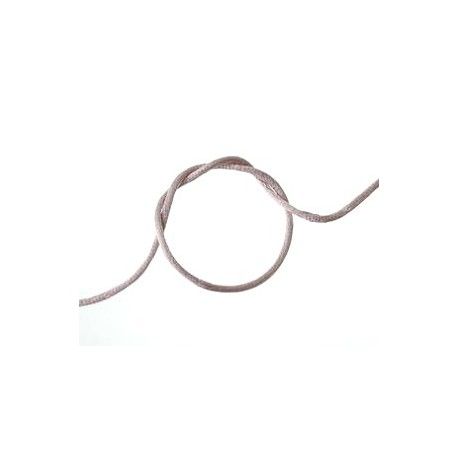 Lanière viscose 2mm LIGHT TAUPE x2m  - 1