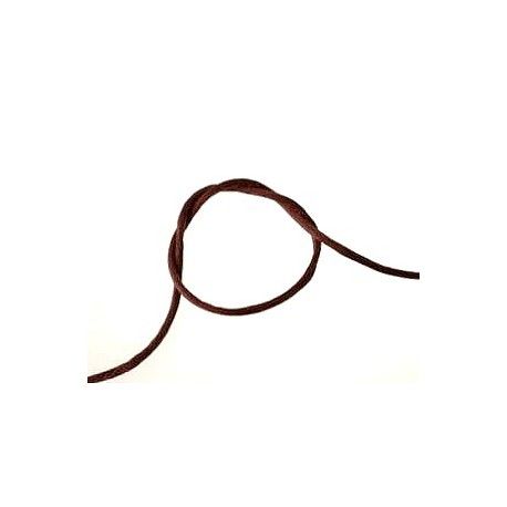 Lanière viscose 2mm CHOCOLAT x2m  - 1
