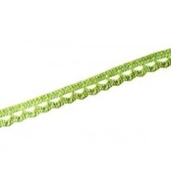 Croquet lace 9mm GREEN ANIS x1m