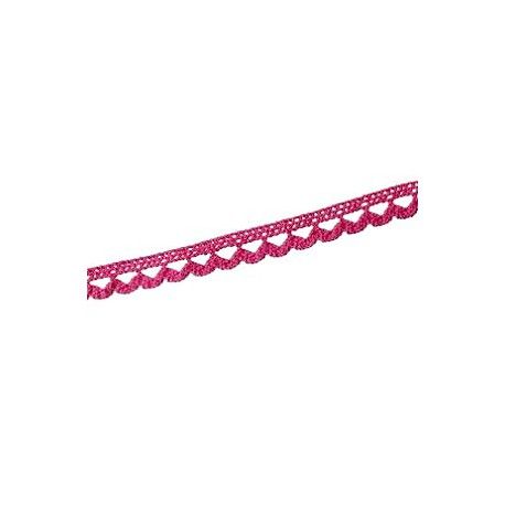 Dentelle croquets 13mm FRAISE ÉCRASÉE x1m  - 1