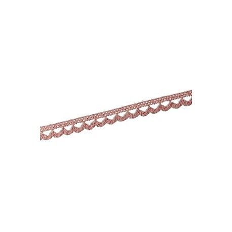 Dentelle croquets 13mm PRALINE x1m  - 1