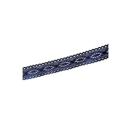 Dentelle 22mm BLEU MARINE x1m  - 1