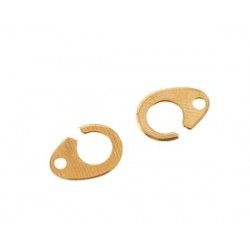 Handcuff clasp 11x8mm Gold plated 24Kt x1