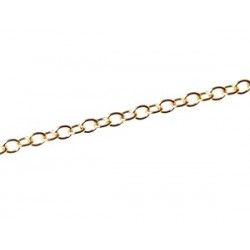 Round chain 4mm Gold plated 24Kt x1m