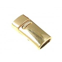 Magnetic clasp with security 26x13mm ep 7mm GOLD COLOR x1