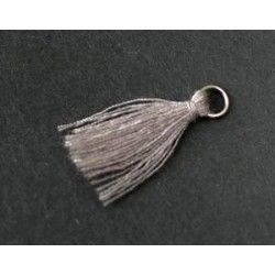 Pompon of thread with loop 22/25mm GRIS x20