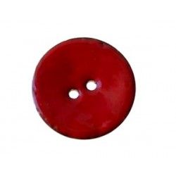 Button coco enamelled 23mm RED x1