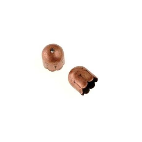 Cloche tulipe lisse 9mm CUIVRE x2  - 1
