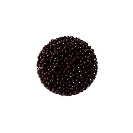 Rocaille 2mm CHOCOLAT OPAQUE x 12.5g  - 1