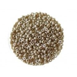 Seed beads 2mm GREIGE OPAQUE LUSTRÃ‰ x 12.5g