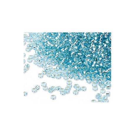 Rocaille 15/0 Miyuki 0018 Blue Topaz Tr.Silver Lined x7g  - 1
