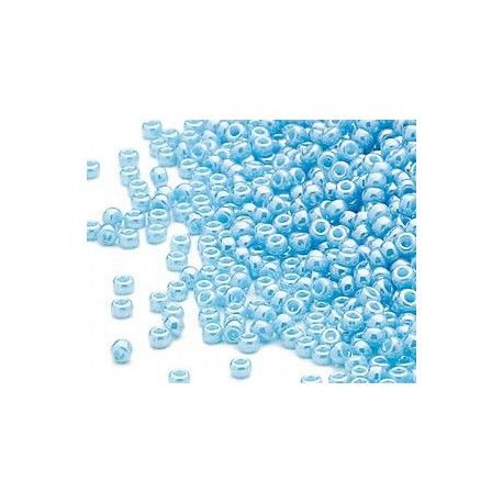 Rocaille 15/0 Miyuki 0433 Opaque Topaz Blue Luster x7g x7g  - 1