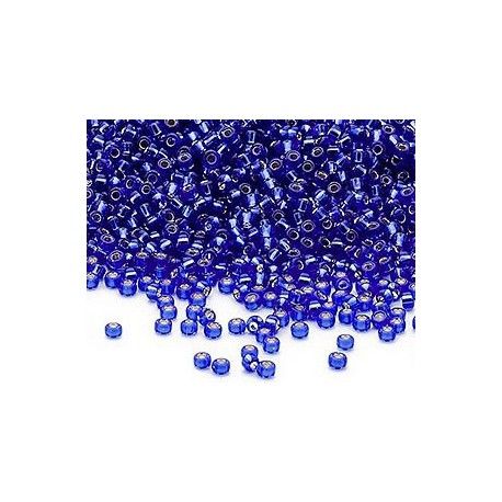 Rocaille 15/0 Miyuki 0020 Cobalt Blue Tr.Silver Lined x7g  - 1