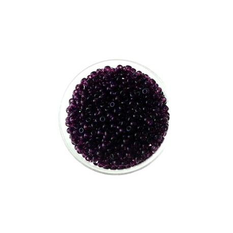 Rocaille 2mm DARK AMETHYST, mesure de 12.5gr environ 600 perles.  - 1