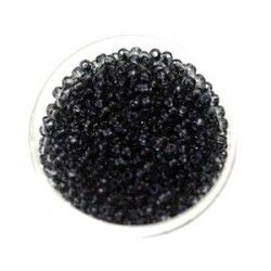 Seed beads 2mm BLACK DIAMOND (600 beads)