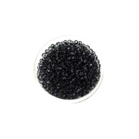 Rocaille 2mm BLACK DIAMOND, mesure de 12.5gr environ 600 perles.  - 1