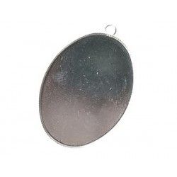 Support for cabochon 40x30mm SILVER COLOR