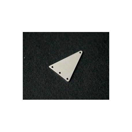 Intercalaire triangle 4 trous 19.5x14mm ARGENT 925 x1  - 1