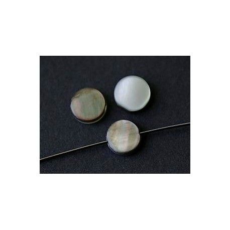 Nacre grise pastille 8x2mm x1  - 1