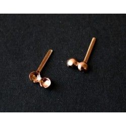 Cache noeud 3mm ROSE GOLD x4