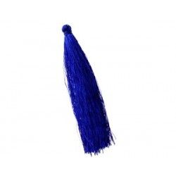 Pompon of thread 90mm BLUE x1