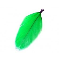 Feather 7/8cm GREEN GARDEN x2
