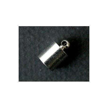 Cloche lisse avec anneau pour pendentif pendule à remplir 11x7mm ARGENTÉ  - 1