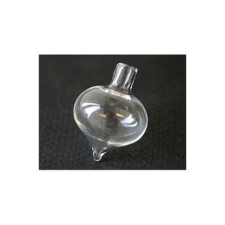 Pendentif pendule verre à remplir 30x23mm  - 1