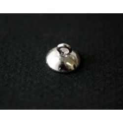 End cap for glass 16mm ball to fill up 11x7mm SILVER COLOR