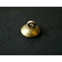 End cap for glass 16mm ball to fill up 11x7mm BRONZE COLOR